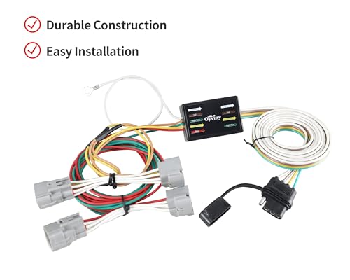 Oyviny Replacement for 55513 4 Pin Trailer Wiring Harness for 2005-2015 Toyota Tacoma/1994-1998 Toyota T100/2010-2012 Toyota Hilux