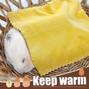 8 Pieces Guinea Pigs Blankets Guinea Pig Accessories Hamster Fleece Cage Liners Small Animal Bedding Mats Bathe Towels Warm Blankets for Guinea Pig Hamster Ferrets Hedgehogs