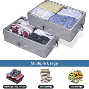 AOODA Large Hat Storage Box for Baseball Caps Organizer, Holds Up to 50 Caps Wide Hat Organizer for Closet with Cardboard, Under Bed Hat Holder, Grey