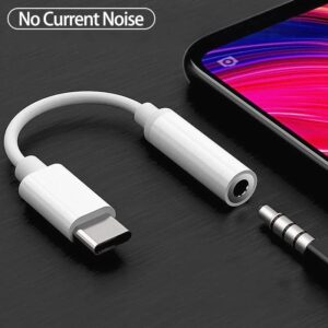 USB C Digital to 3.5 mm Female Headphone Jack Adapter, Type C Aux Audio Dongle Converter