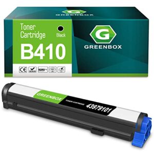 greenbox compatible toner cartridge replacement for oki b410 43979101 for b410d b410dn b420 b420d b420dn b430 b430d b430dn b440 b440d b440dn b460 mb460 mb470-mfp b480 mb480-mfp printer (1-pack black)