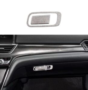 hailwh bling accessories rhinestones seat adjustment button cover air outlet decorative frame fit for honda accord 2018-2022 men and women decal cover (storage box switch stickers)