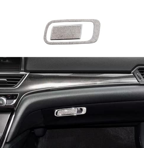 HAILWH Bling Accessories Rhinestones seat Adjustment Button Cover Air Outlet Decorative Frame Fit for Honda Accord 2018-2022 Men and Women Decal Cover (Storage Box Switch Stickers)