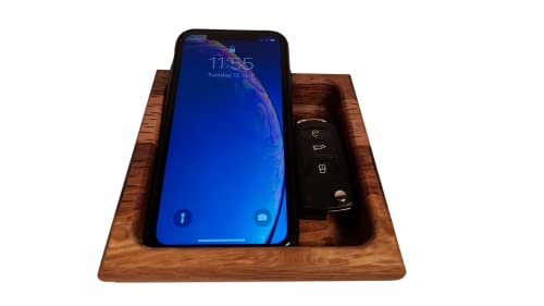 Catchall Tray 1 Section, Oak Wood Serving Tray Handmade by Hesse Woods from Sustainable Forests