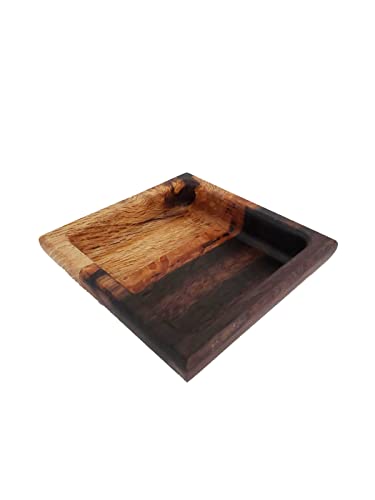 Catchall Tray 1 Section, Oak Wood Serving Tray Handmade by Hesse Woods from Sustainable Forests