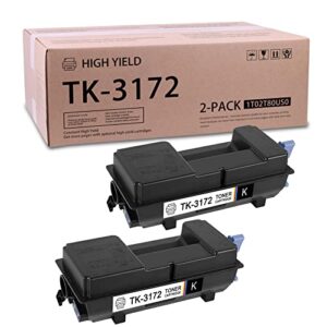 zczc tk-3172 tk3172 compatible (2 pack, black)toner cartridge replacement for kyocera ecosys p3050dn 1102t82us0 1t02t80us0,sold by smart sr- tk-3172-2pk