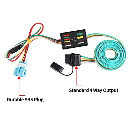 Oyviny 56008 4 Way Trailer Wiring Harness for 2007-2012 Acura RDX/2010-2011 Honda Accord Crosstour, Factory Tow Package Required