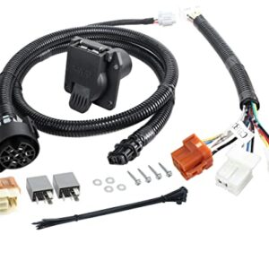 Oyviny RV 7 Way Trailer Wiring Harness for Nissan Frontier 2005-2022/Nissan Xterra 2005-2015/Nissan Pathfinder 2005-2012/Suzuki Equator 2009-2012 Without Factory Tow Package, Reley Harness Included