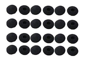 pulabo 24pcs earbuds headphone sponge foam ear pad cushion covers black superiorâ€‚quality and creative