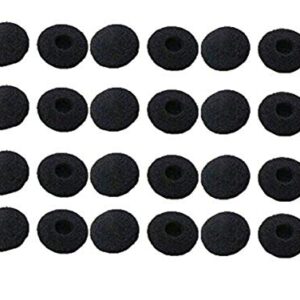 PULABO 24pcs Earbuds Headphone Sponge Foam Ear Pad Cushion Covers Black Superiorâ€‚Quality and Creative