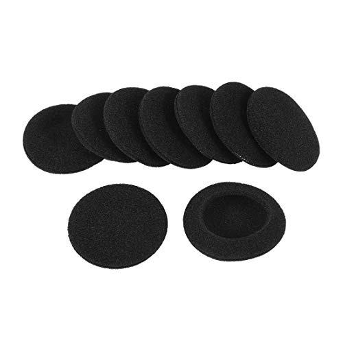 PULABO 24pcs Earbuds Headphone Sponge Foam Ear Pad Cushion Covers Black Superiorâ€‚Quality and Creative