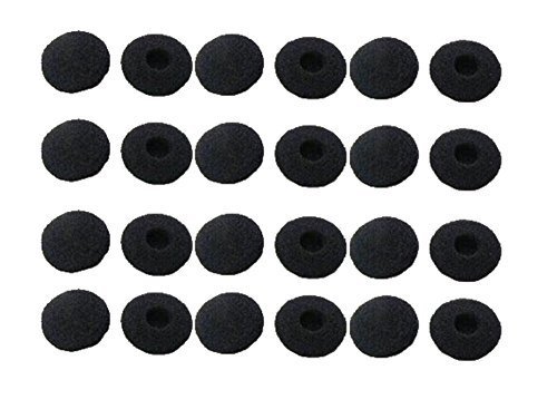 PULABO 24pcs Earbuds Headphone Sponge Foam Ear Pad Cushion Covers Black Superiorâ€‚Quality and Creative