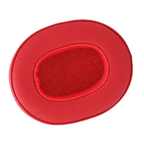 Soft Protein Leather and Sponge Headphone Cushion, Noise Isolating Memory Foam Ear Pads, Replacement Earpads for Skullcandy Crusher 3.0 Wireless Hesh3(red)