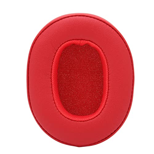 Soft Protein Leather and Sponge Headphone Cushion, Noise Isolating Memory Foam Ear Pads, Replacement Earpads for Skullcandy Crusher 3.0 Wireless Hesh3(red)