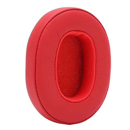 Soft Protein Leather and Sponge Headphone Cushion, Noise Isolating Memory Foam Ear Pads, Replacement Earpads for Skullcandy Crusher 3.0 Wireless Hesh3(red)