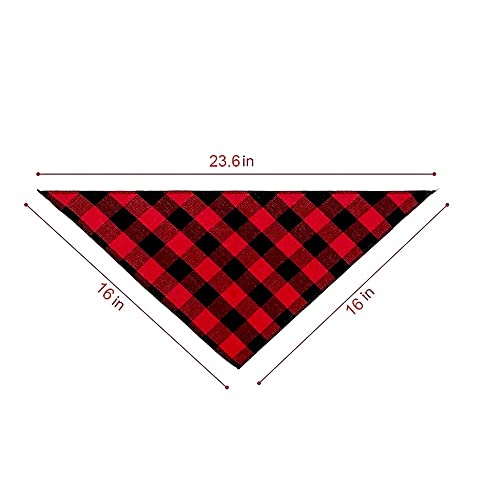 Family Kitchen My First Easter Red Plaid Pet Dog Bandana Scarf Decorations Accessories for Dog Lovers Owner Easter Gift