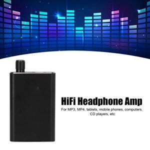 Zyyini HiFi Headphone Amp,3.5mm AUX Headphone Amplifier with 600mAH Rechargeable Battery,HiFi Earphone Amplifier for MP3, MP4, Tablet,Music Player, Smartphone,Computers