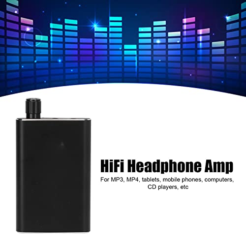 Zyyini HiFi Headphone Amp,3.5mm AUX Headphone Amplifier with 600mAH Rechargeable Battery,HiFi Earphone Amplifier for MP3, MP4, Tablet,Music Player, Smartphone,Computers