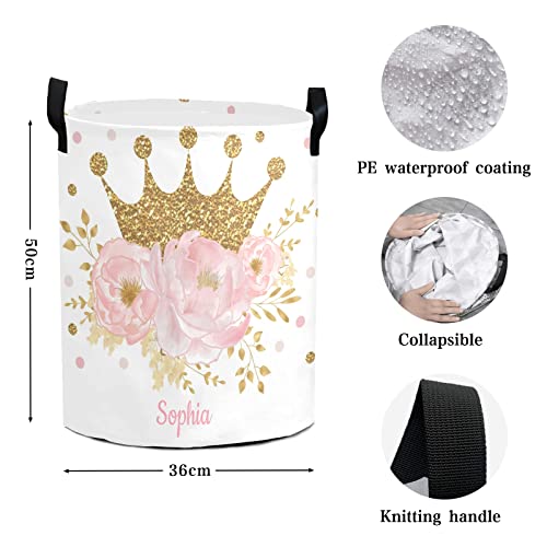 Large Storage Floral Polka Dot Tall Collapsible Laundry Basket Hamper for Dirty Cloth Toys Foldable for Bedroom Bathroom