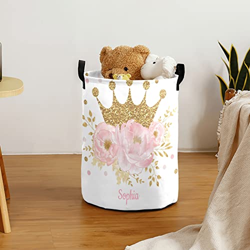 Large Storage Floral Polka Dot Tall Collapsible Laundry Basket Hamper for Dirty Cloth Toys Foldable for Bedroom Bathroom