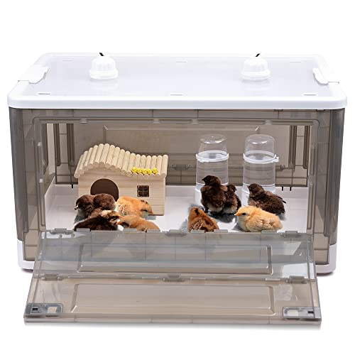 HKDQ Chick Brooder,Brooder Box for Chicks,Brooder Heater Warms up to 20 Chicks,with Pet Pee Pad(55L)