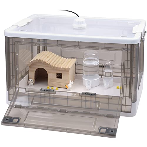HKDQ Chick Brooder,Brooder Box for Chicks,Brooder Heater Warms up to 20 Chicks,with Pet Pee Pad(55L)