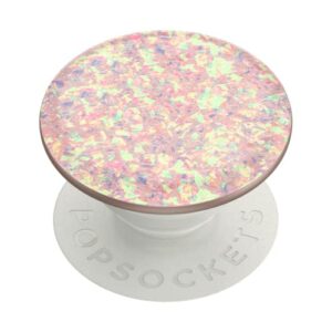 ​​​​popsockets phone grip with expanding kickstand, glitter popgrip - confetti rose