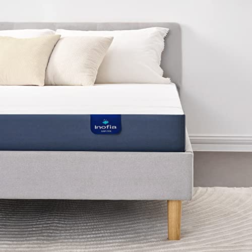 Inofia 6 inch Full Mattress - Gel Memory Foam Mattress in a Box 7 Zone Medium Firm Full Size Mattress with Breathable Cover CertiPUR-US Certified, Double Size