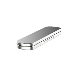 arfuka cell phone ring holder finger ring stand 360° rotating foldable aluminum alloy mobile phone holder silver