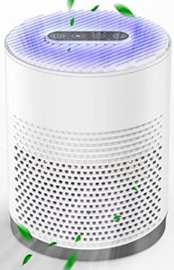 air purifiers - alicool true h13 hepa air filter purifier for 99.97% dust, pollen, mold spores, pets hair, asthma, smoke, sleep mode and night light air purifiers for bedroom office living room