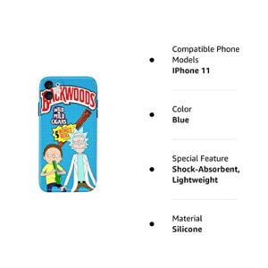 Compatible with Cool iPhone 11 case for Boys,Funny Aesthetic Soft Silicone Gel Rubber Shockproof Cover Full Body Drop Protection (Blue, iPhone 11)