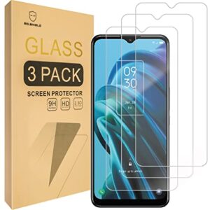 mr.shield [3-pack] designed for tcl 30 xe 5g [tempered glass] [japan glass with 9h hardness] screen protector with lifetime replacement