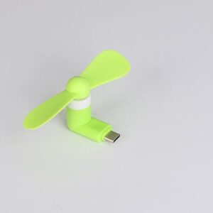 U-M Mini Cellphone Fan Portable Cool Cooler Rotating Fan Mini Rotating Fan with Two Leaves for - Random Color Nice