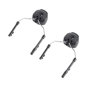 helmet rail adapters,1 pair headphone adapter tactical helmet headset adapter compatible with comtac headset 360 degree rotating