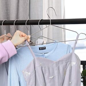 Seropy 40 Pack and 50 Pack Metal Clothes Heavy Duty Stainless Steel Coat Hangers with Anti-Slip Notch 16.5 Inch