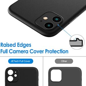 JETech Ultra Slim (0.35mm Thin) Case for iPhone 11 6.1-Inch, Camera Lens Cover Full Protection, Lightweight, Matte Finish PP Hard Minimalist Case, Support Wireless Charging (Black)