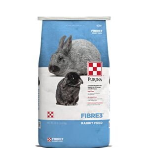 Purina | Fibre3 Rabbit Feed | All Lifestages | 50 Pound (50 LB) Bag