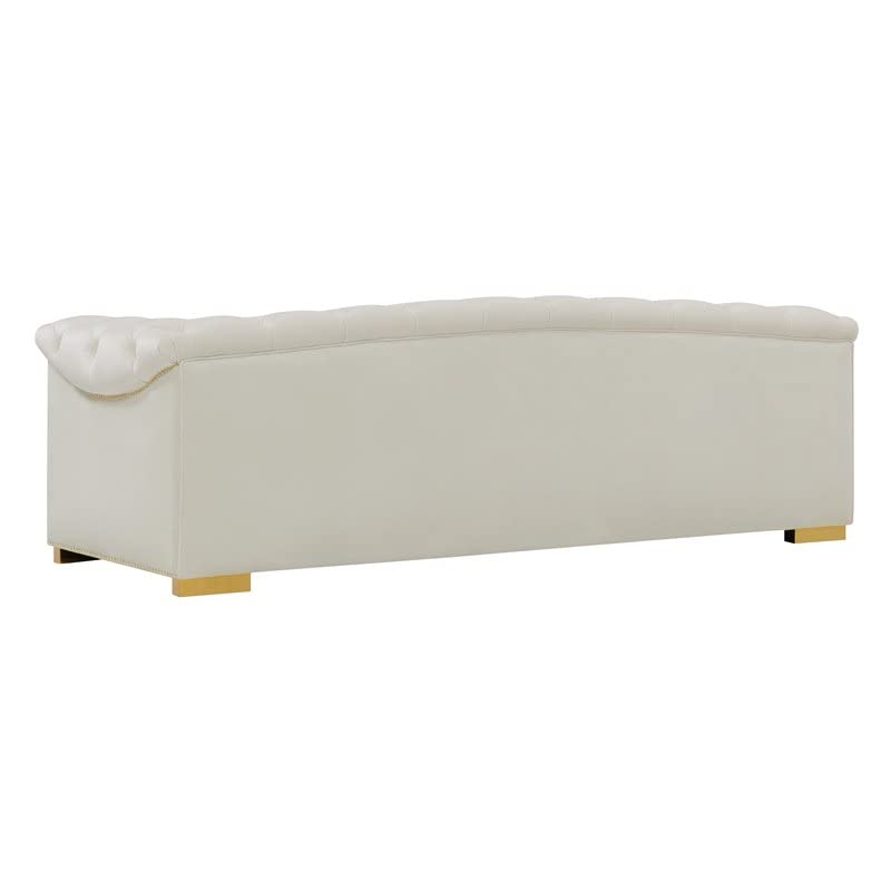 Tov Furniture Farah Velvet Sofa (Cream)