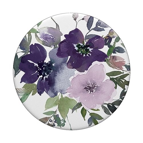 Floral Flower Purple Lavender Flowers Flowery PopSockets Standard PopGrip