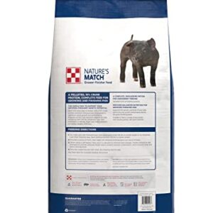 Purina | Nature's Match Grower-Finisher Pig Feed | 50 Pound (50 LB) Bag