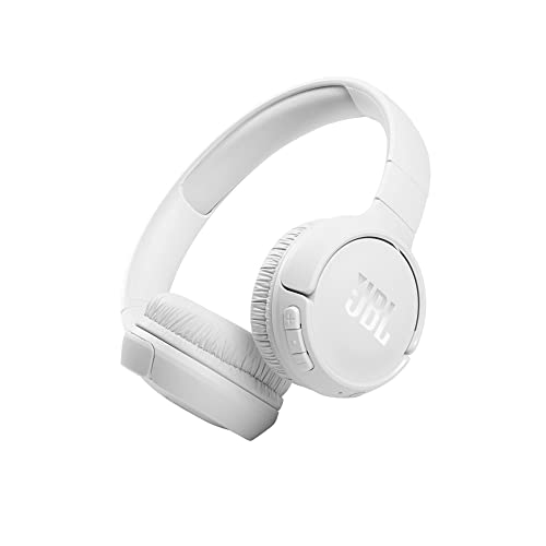 JBL Tune 510BT: Wireless On-Ear Headphones with Purebass Sound - White (Renewed)