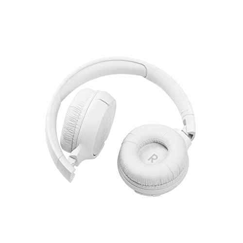 JBL Tune 510BT: Wireless On-Ear Headphones with Purebass Sound - White (Renewed)
