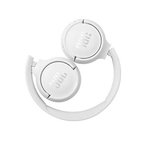 JBL Tune 510BT: Wireless On-Ear Headphones with Purebass Sound - White (Renewed)