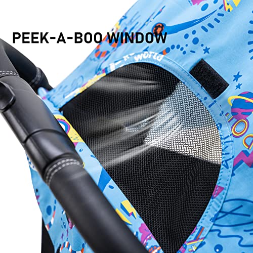 RoyalBaby Lightweight Baby Stroller, Self Standing Gravity Fold Stroller for Infants, Compact Fold Travel Stroller for Airplane, Toddler Umbrella Stroller with Canopy& Cup Holder, Blue