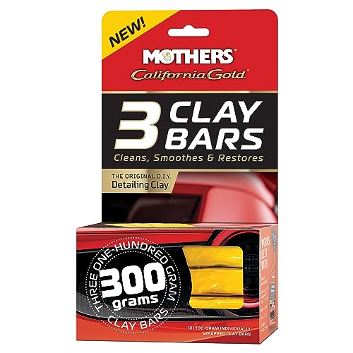 Mothers 07242 California Gold Detailing Clay Bar (Pack of 3)