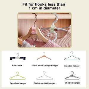 BEIXUNDIANZI Clothes Hanger Connector Hooks,100PCS Plastic Connector Hooks,Clothes Hanger Extender Clips Space Saving, Velvet Hanger Cascading Hooks for in Closet Space Savers and Organizer Closets