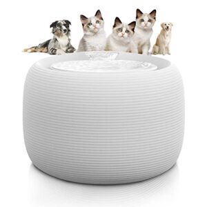 cat water fountain, 84oz/2.5l pet water fountain for cats inside, ultra quiet automatic cat water dispenser, silent pump with dry-run protection, dual mode for cats, small dogs