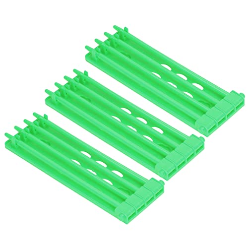 Pigeons Bands Rack Frame, Pigeons Leg Rings Holder 3Pcs Save Space 4 Column for Pigeons Farm Green