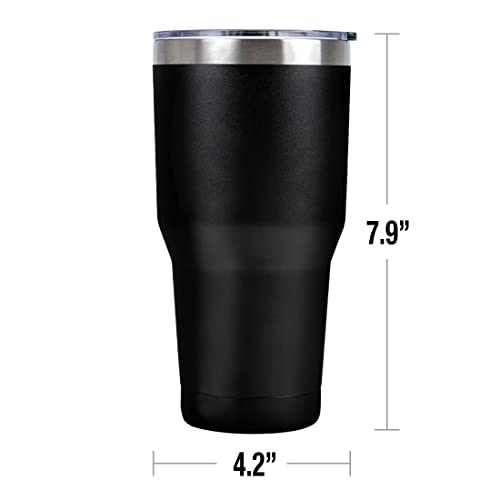 Logovision Cow Print Stainless Steel Tumbler 30 oz Coffee Travel Cup, Vacuum Insulated & Double Wall with Leakproof Sliding Lid | Great for Hot Drinks and Cold Beverages