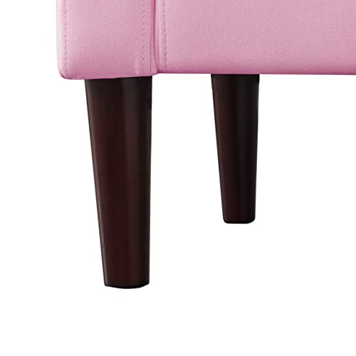 Lambgier Loveseat Sofa 52-in Small Sofa – Modern Loveseat Couch for Compact Living Space Bedroom – Pink Loveseat